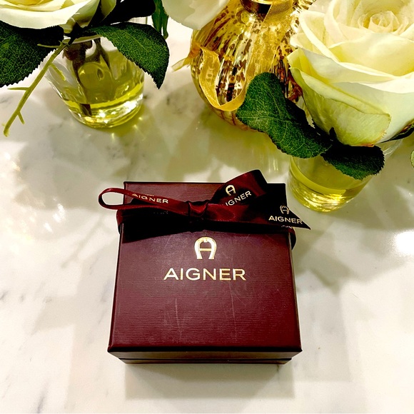 NEW ETIENNE AIGNER Togo Leather Double Tour Logo Bracelet - Picture 16 of 16